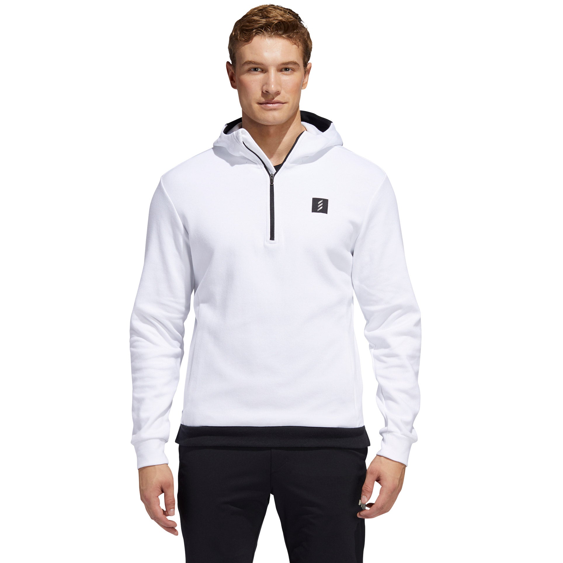 Adidas Golf, Adidas Adicross White Mens Golf Hoodie