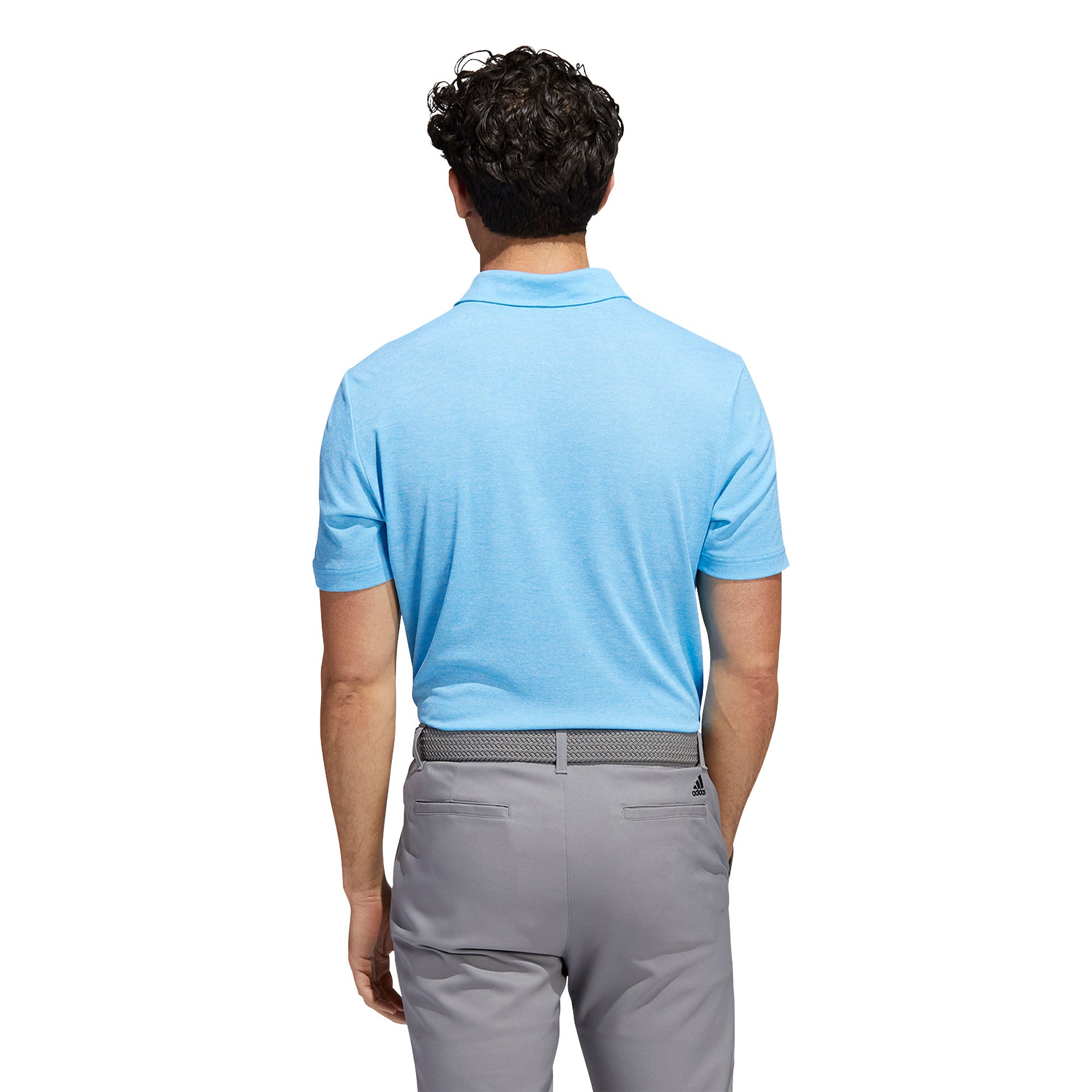 Adidas Golf, Adidas Heather HEAT.RDY Blue Rush Mens Golf Polo