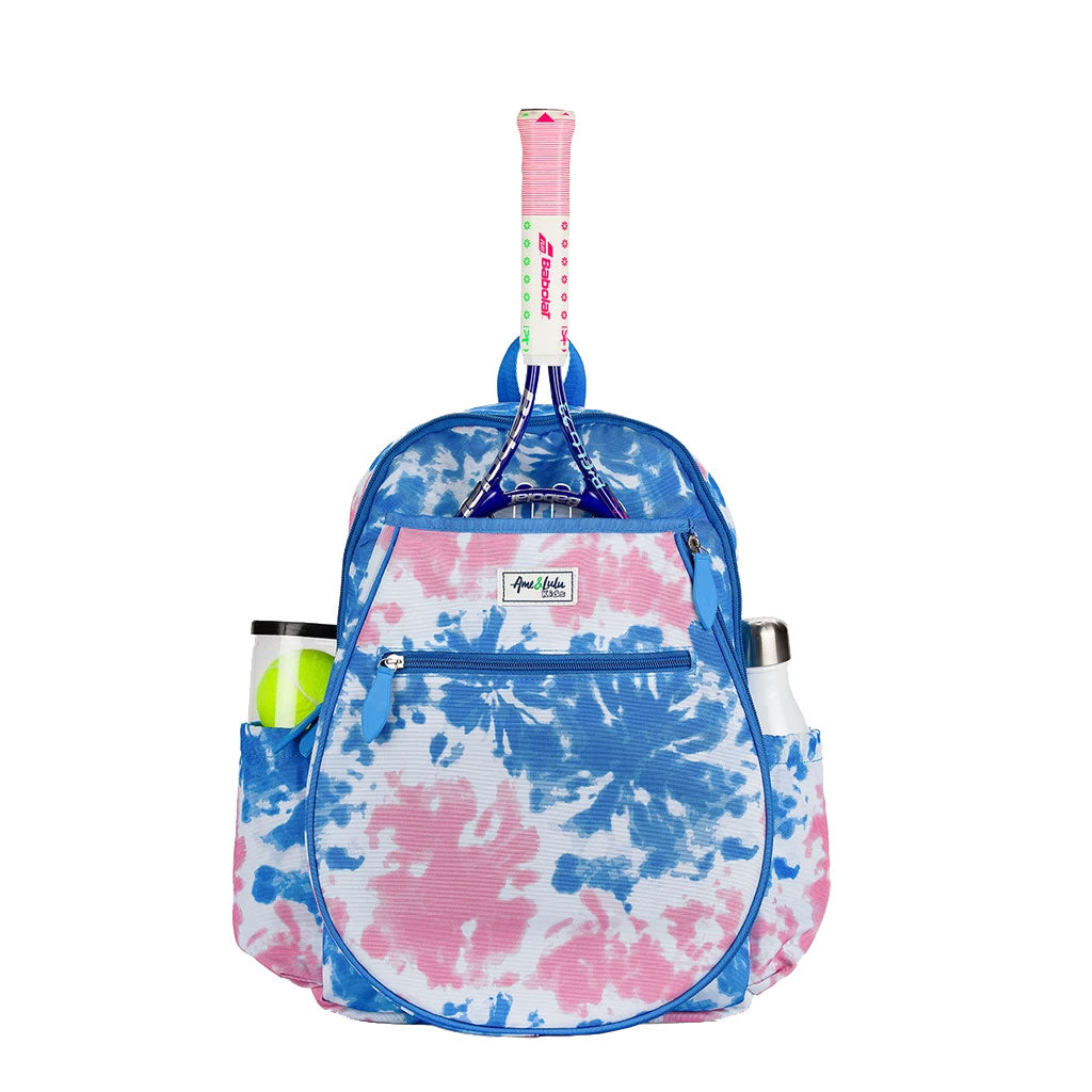 Ame&lulu, Ame & Lulu Big Love Blue Pink Tie Dye Girls Tennis Backpack