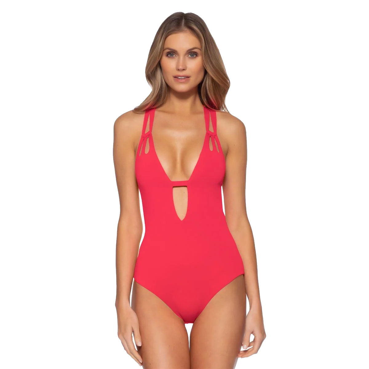 Becca, Becca Color Code Cherry One Piece Womens Swimsuit