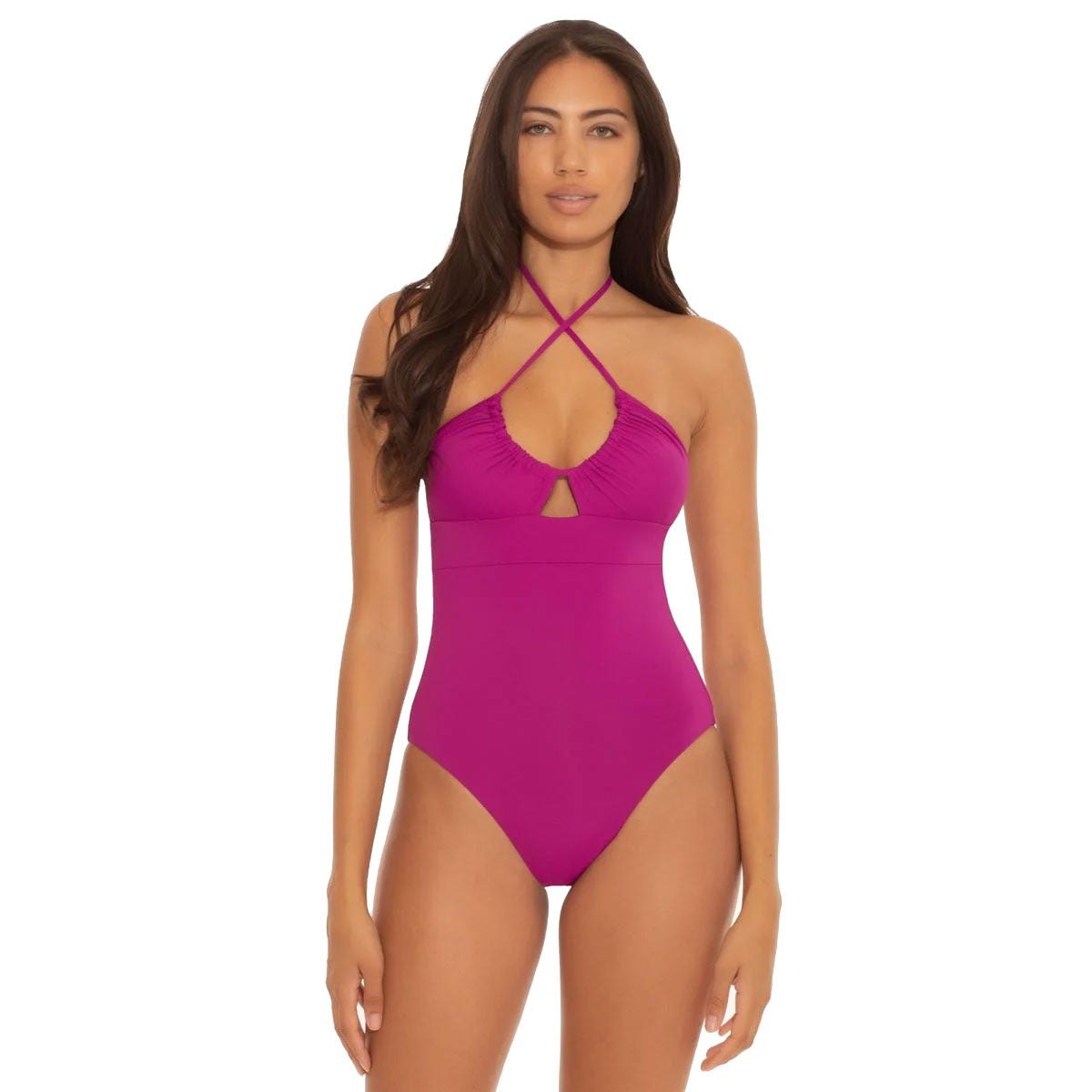 Becca, Becca Color Code Multi-Way Berry One Piece Womens Swimsuit