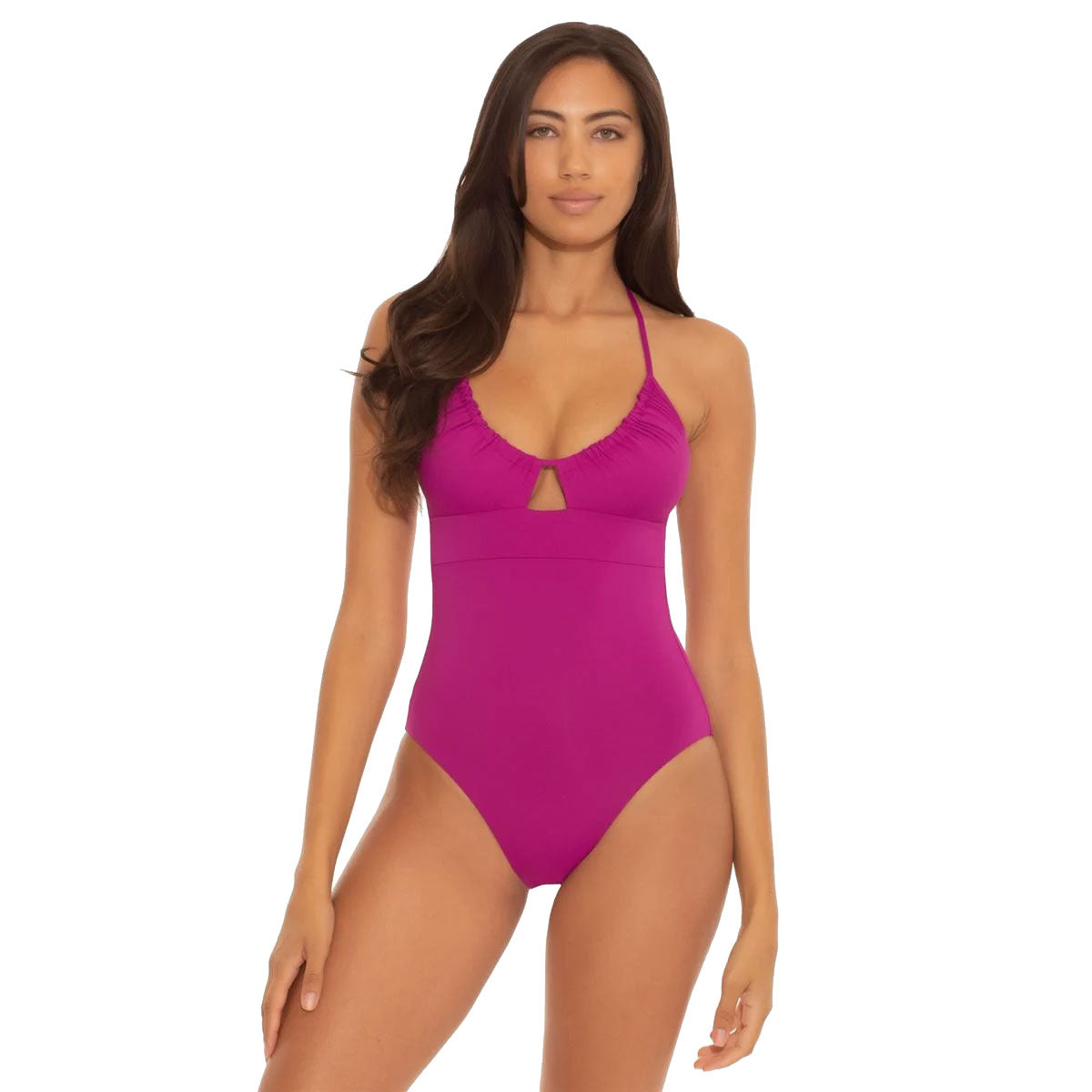 Becca, Becca Color Code Multi-Way Berry One Piece Womens Swimsuit