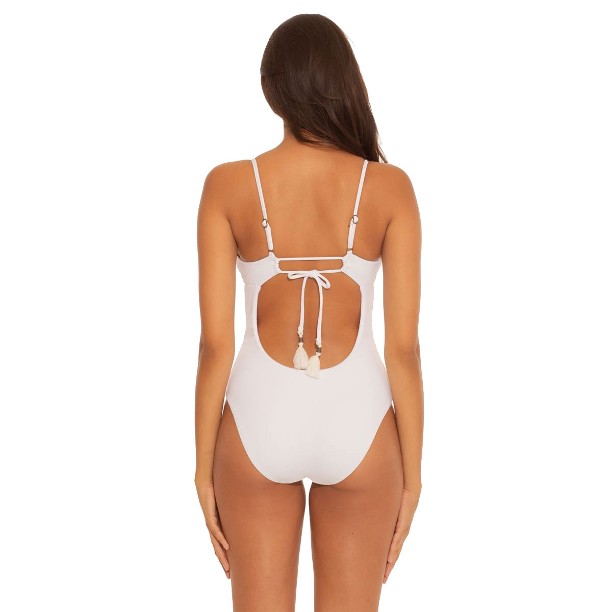 Becca, Becca Fine Line Abigail White 1PC Womens Swimsuit