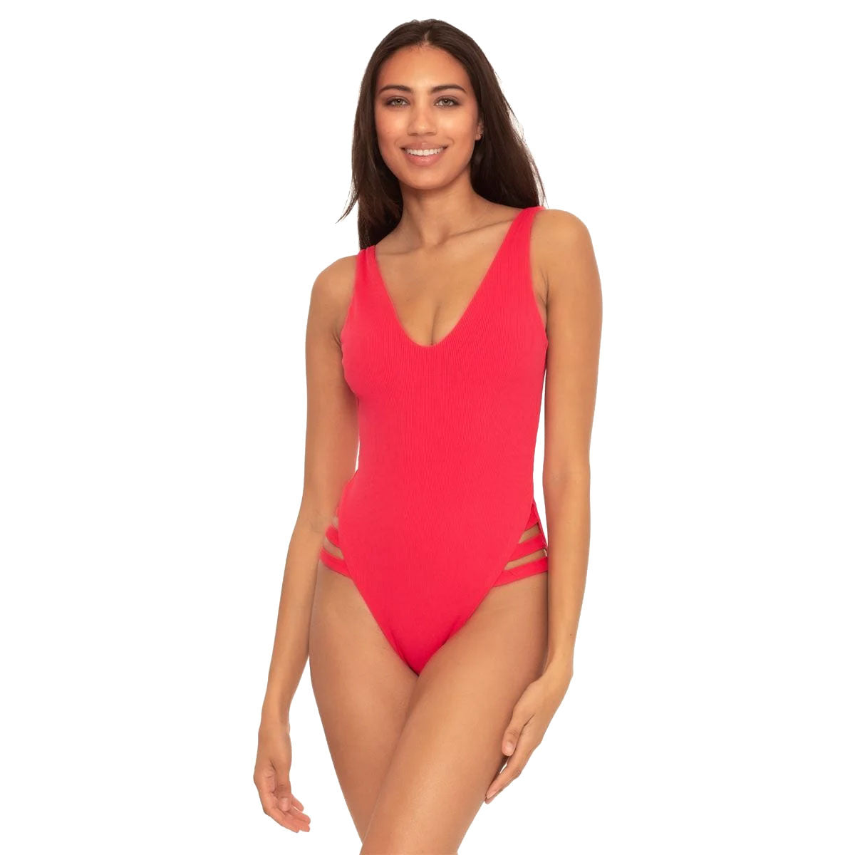 Becca, Becca Fine Line Sophie One Piece Cherry Womens Swimsuit