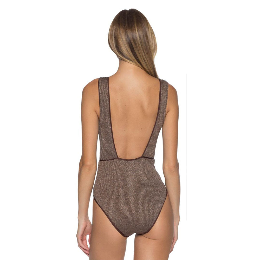 Becca, Becca High Waist One Piece Womens Swimsuit