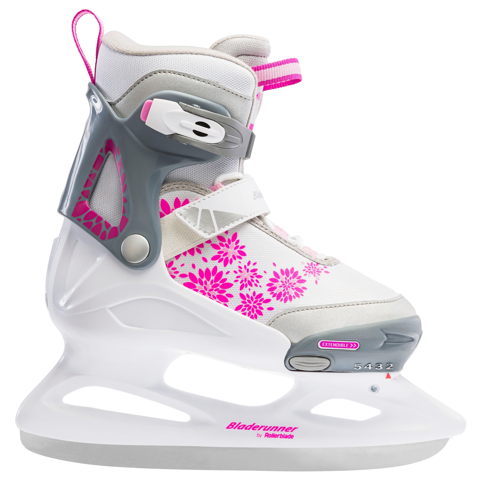 Rollerblade, Bladerunner by RB Micro Ice Girls Adj Ice Skates (Size 2-5 NEW Open Box)