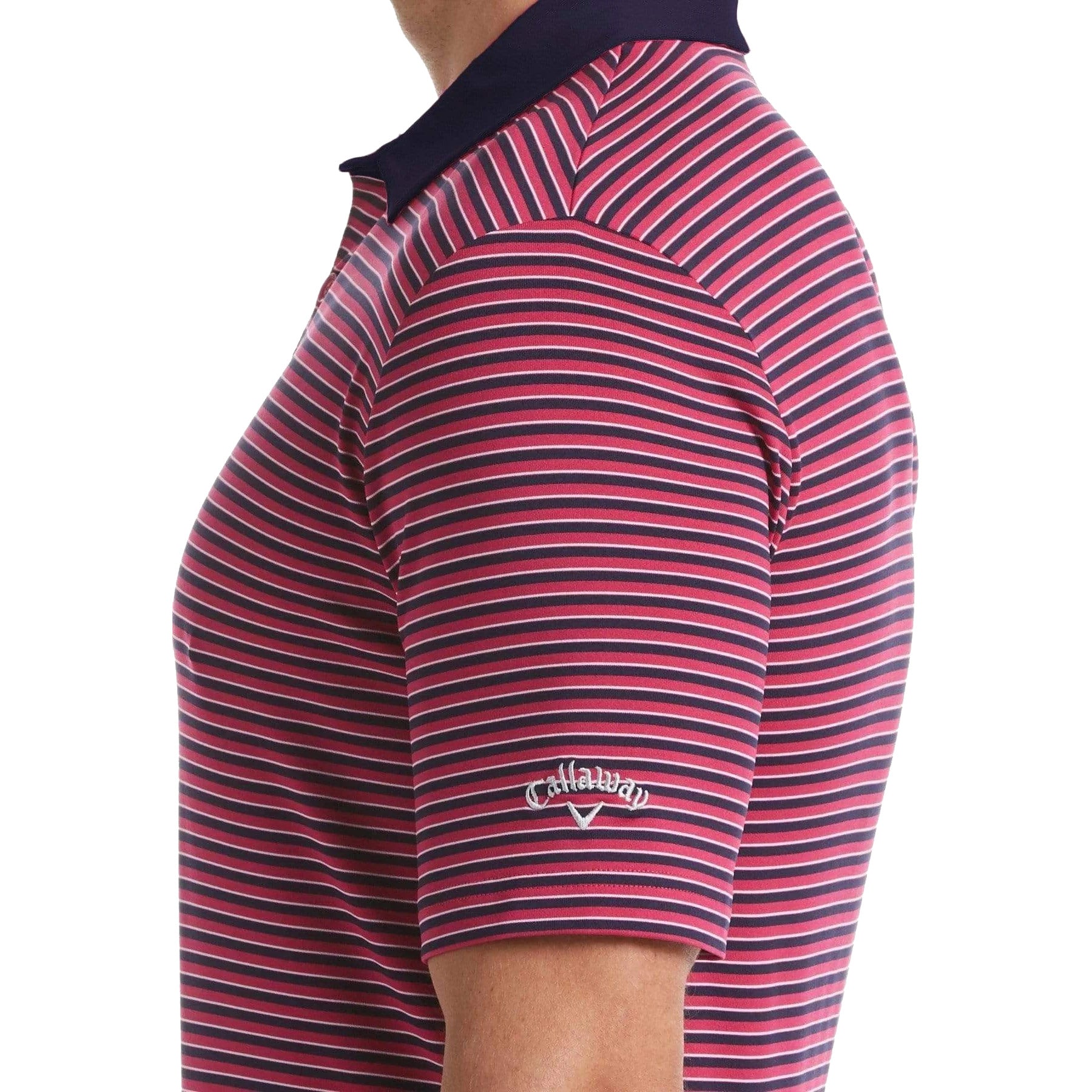 Callaway, Callaway 3-Color Stripe Mens Golf Polo