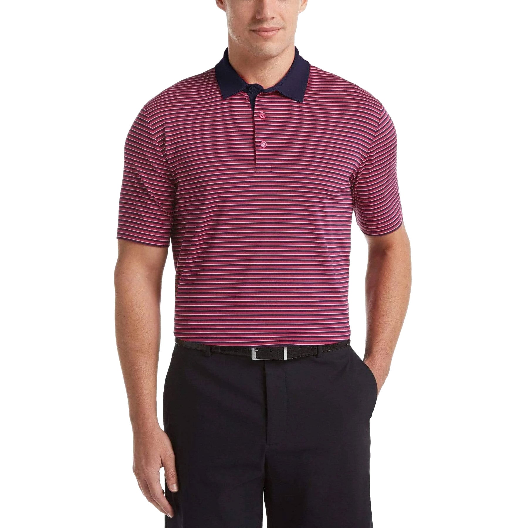 Callaway, Callaway 3-Color Stripe Mens Golf Polo