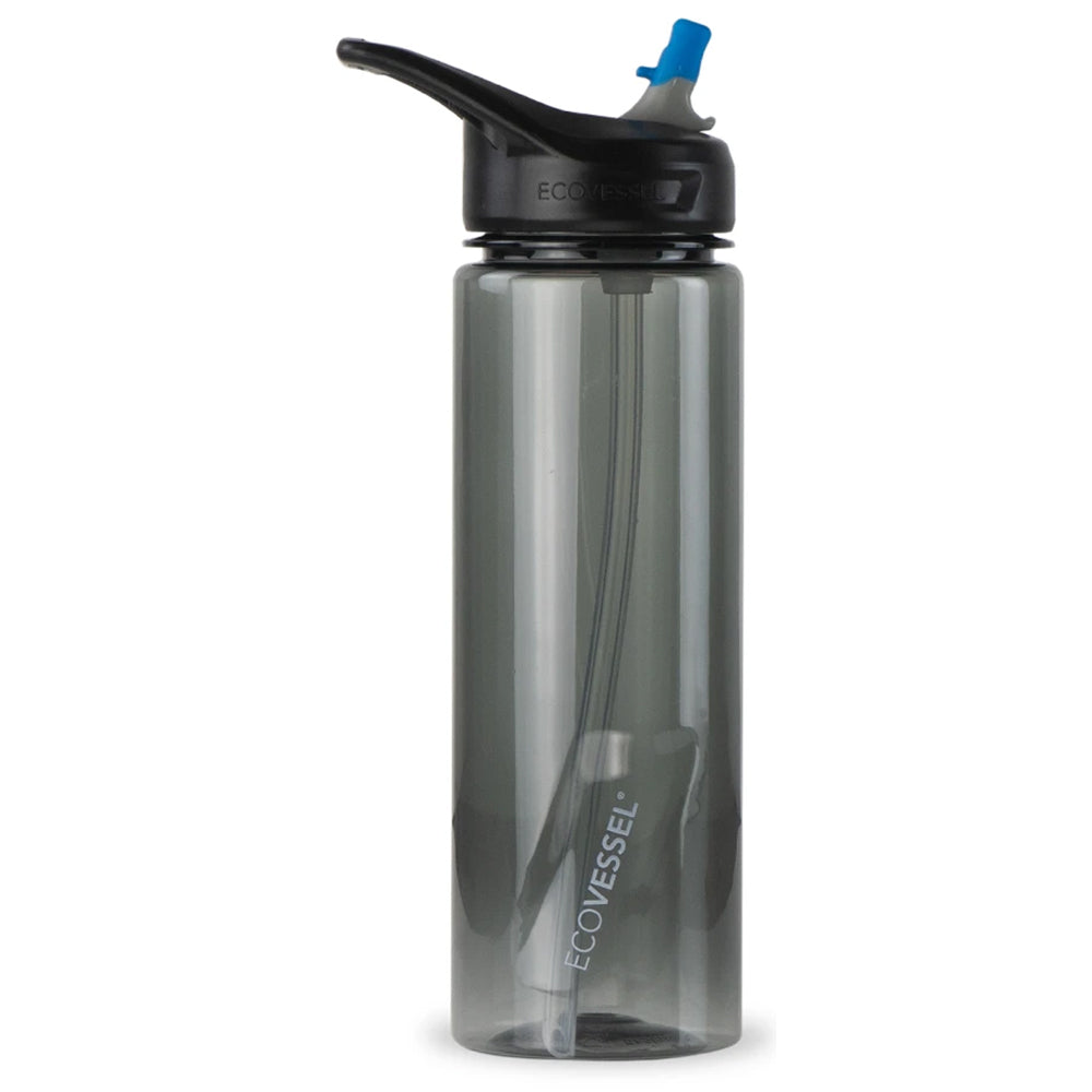 Ecovessel, EcoVessel The Wave 24oz Plastic Water Bottle with Straw