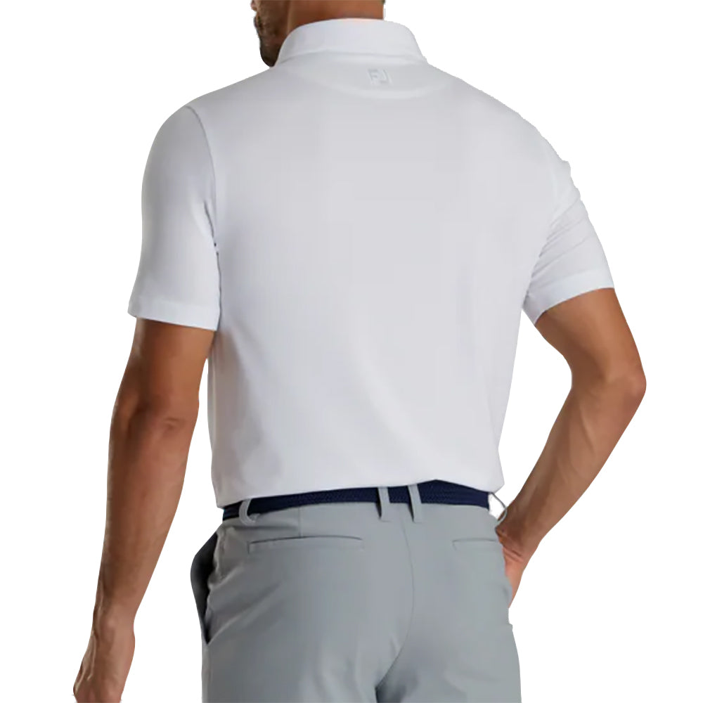 Footjoy, FootJoy Atheletic Fit Solid Lisle Mens Golf Polo