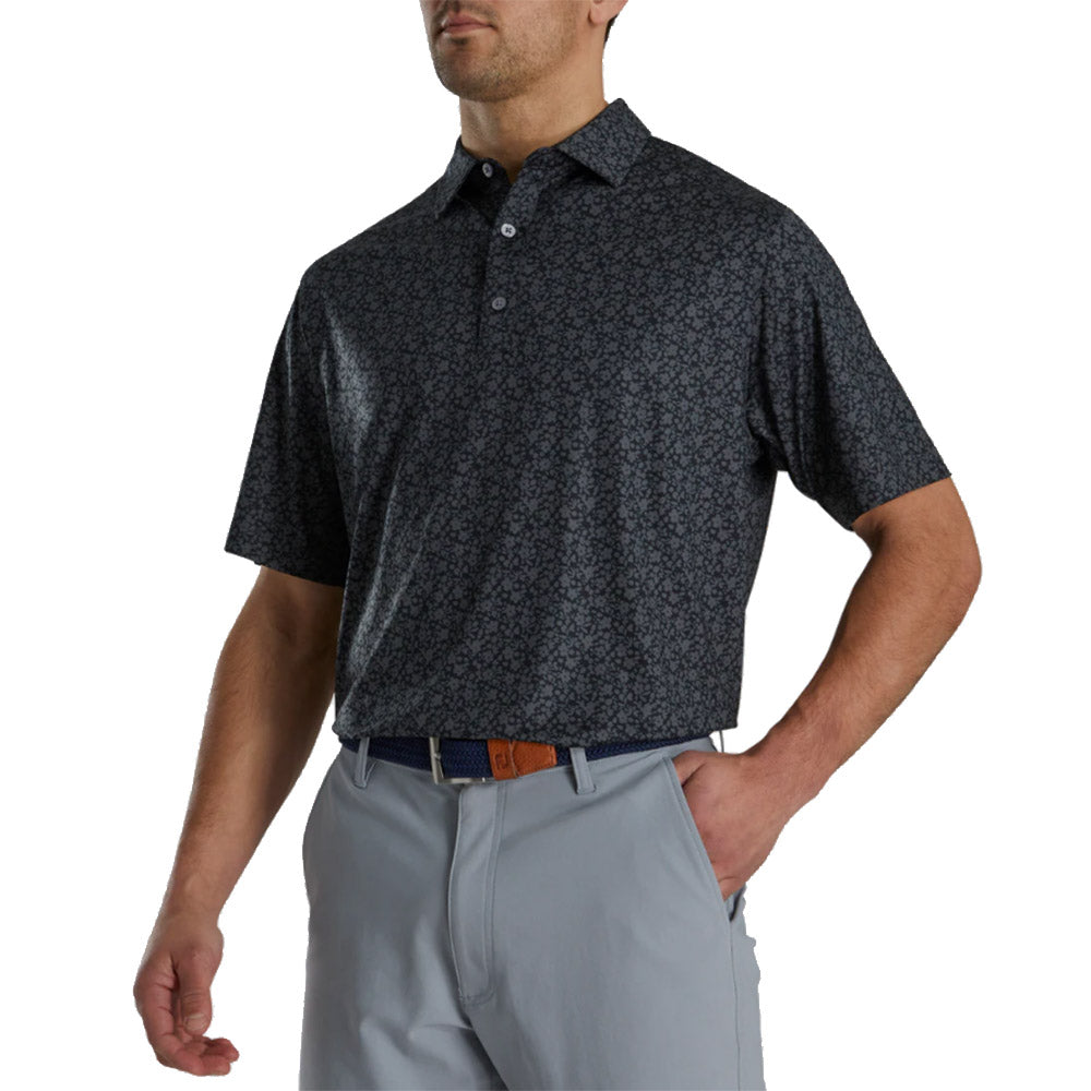 Footjoy, FootJoy Painted Floral Mens Golf Polo