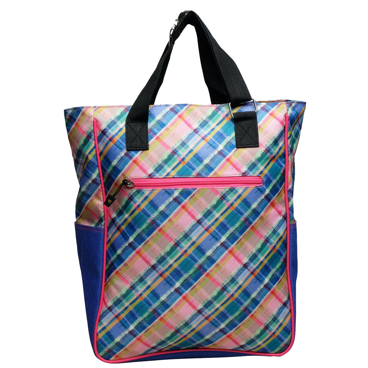 Glove It, Glove It Plaid Sorbet Tennis Tote