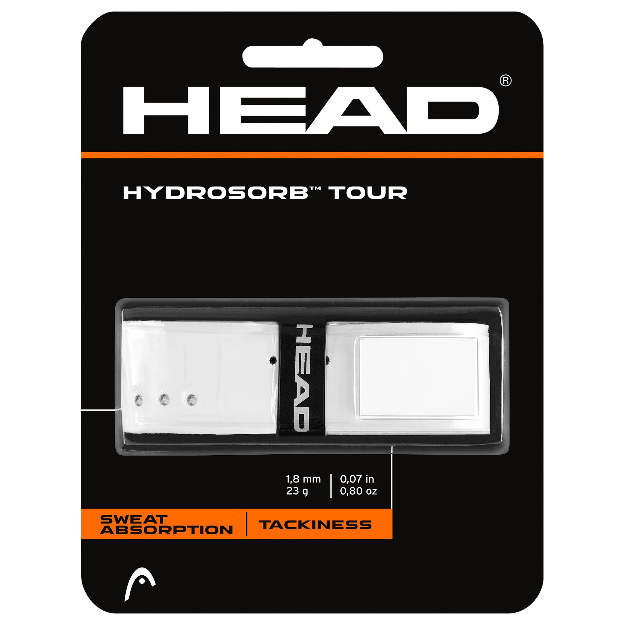 Head, Head Hydrosorb Tour White Replacement Grip