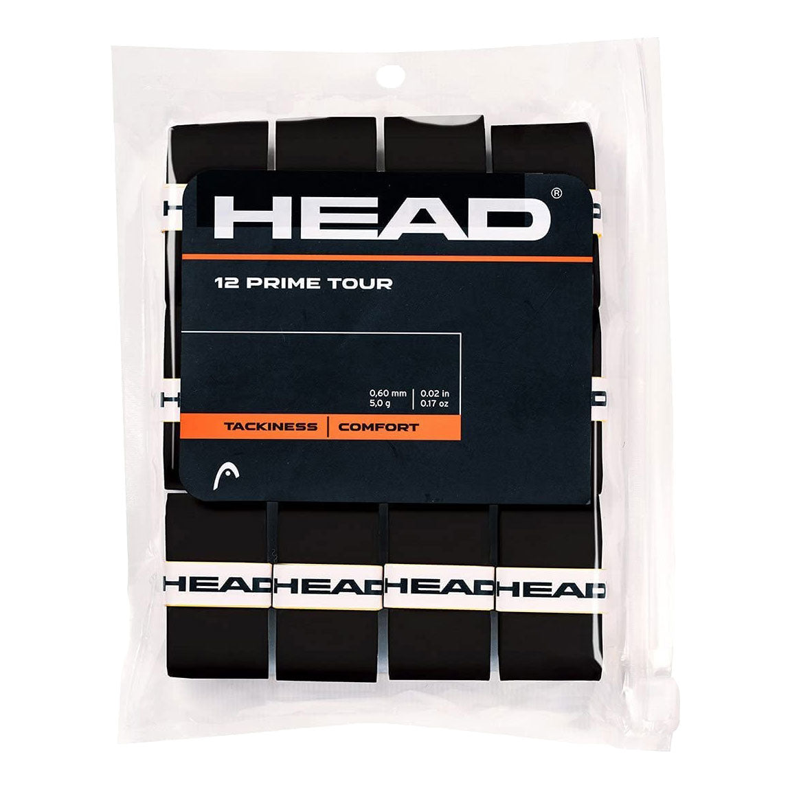 Head, Head Prime Tour 12 Pack Black Overgrip