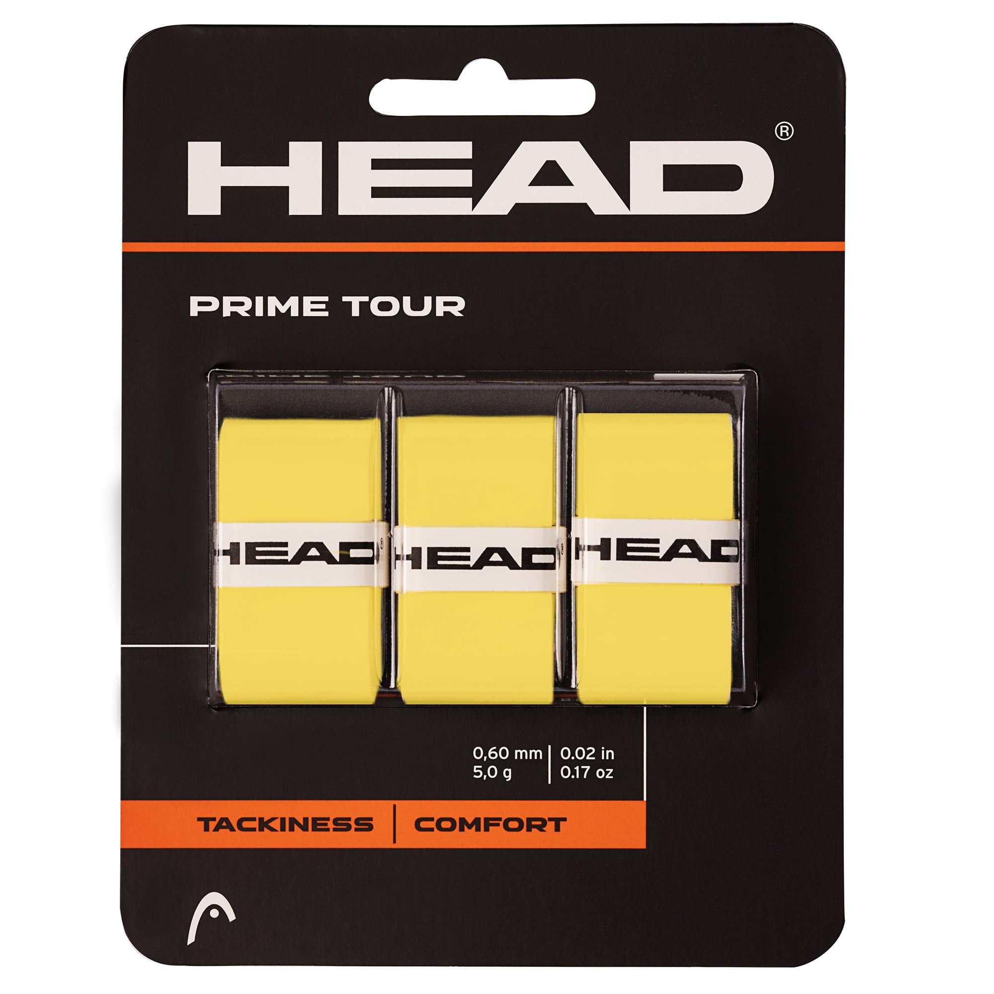 Head, Head Prime Tour 3 Pack Yellow Overgrip