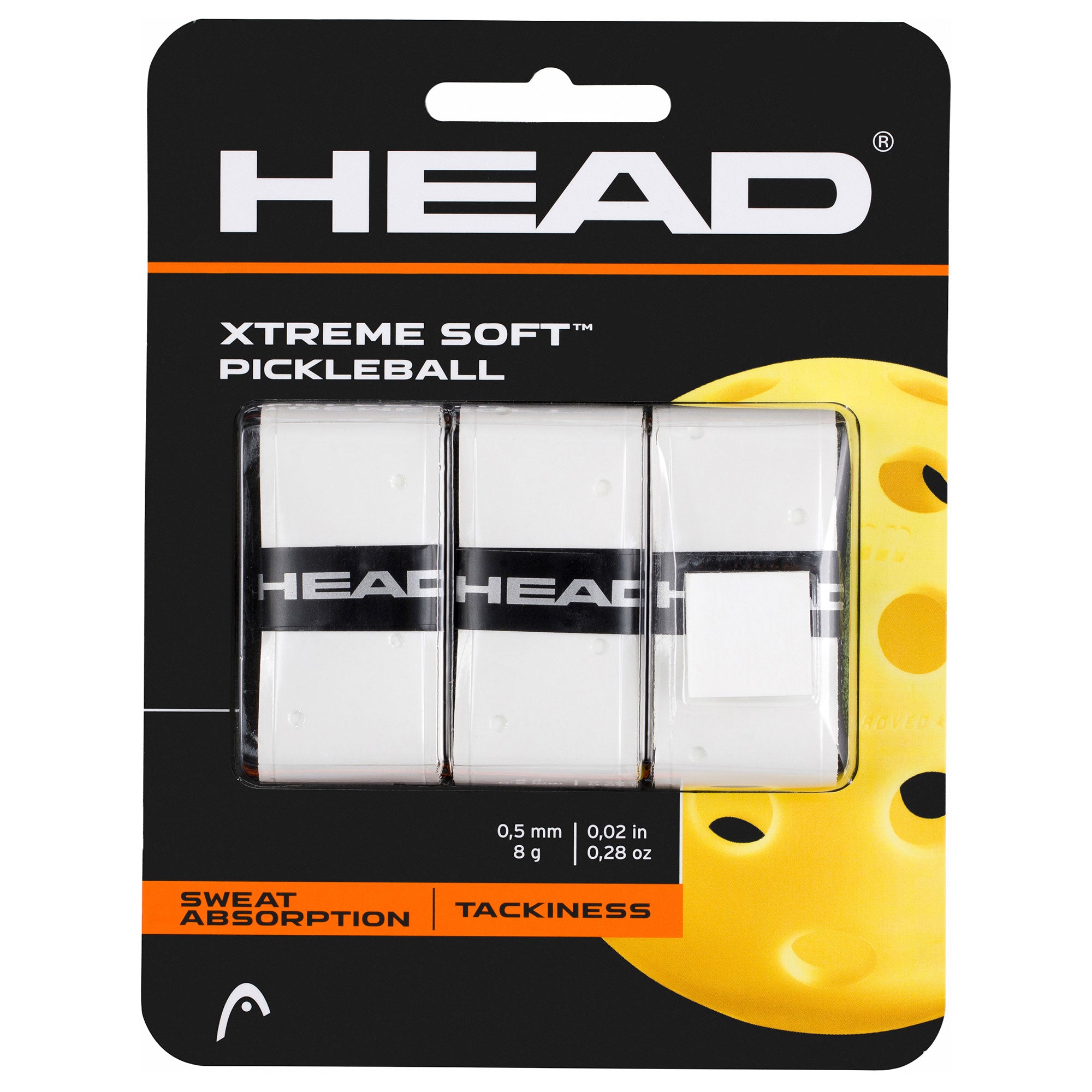 Head, Head Xtreme Soft Pickleball White Overgrip