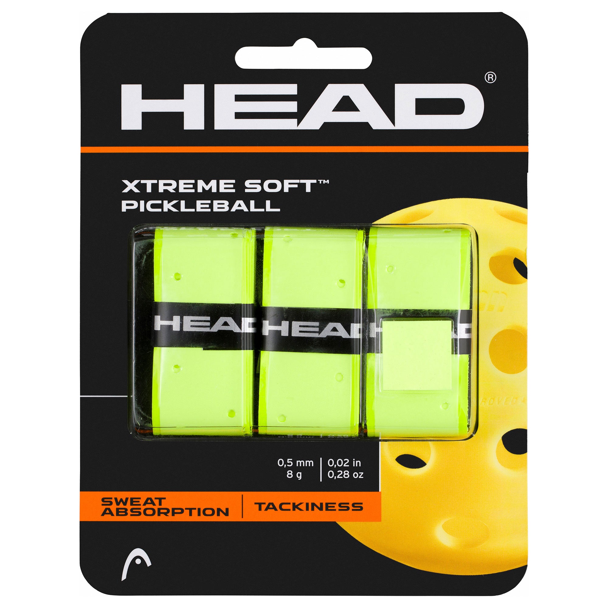 Head, Head Xtreme Soft Pickleball Yellow Overgrip