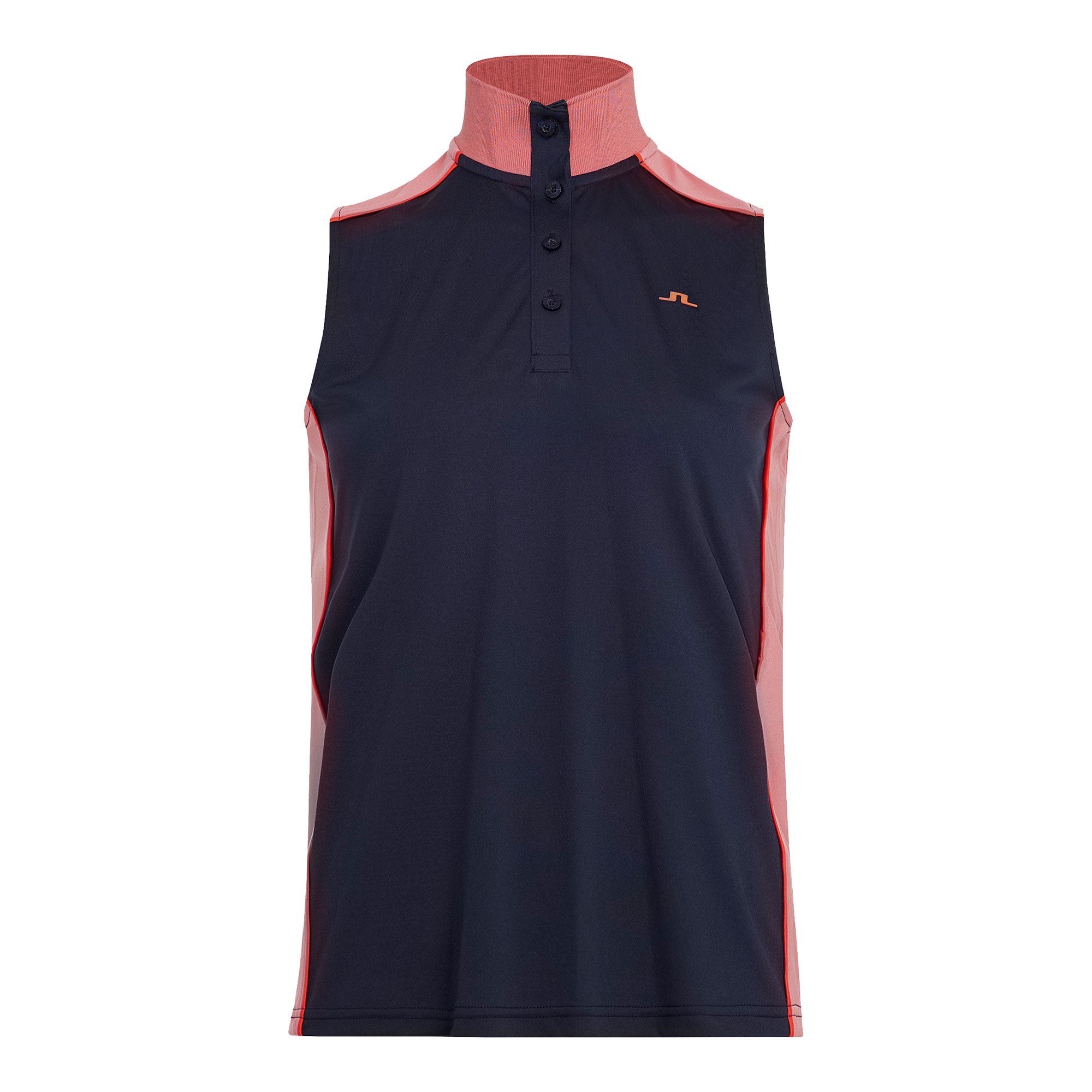 J. Lindeberg, J. Lindeberg Farrow Navy Womens Sleeveless Golf Polo