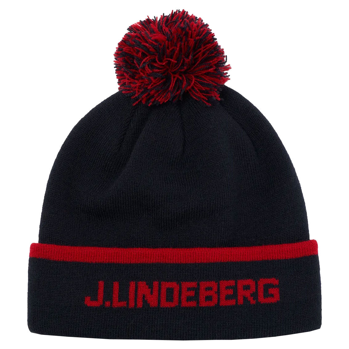 J. Lindeberg, J. Lindeberg Stripe Navy Mens Golf Beanie