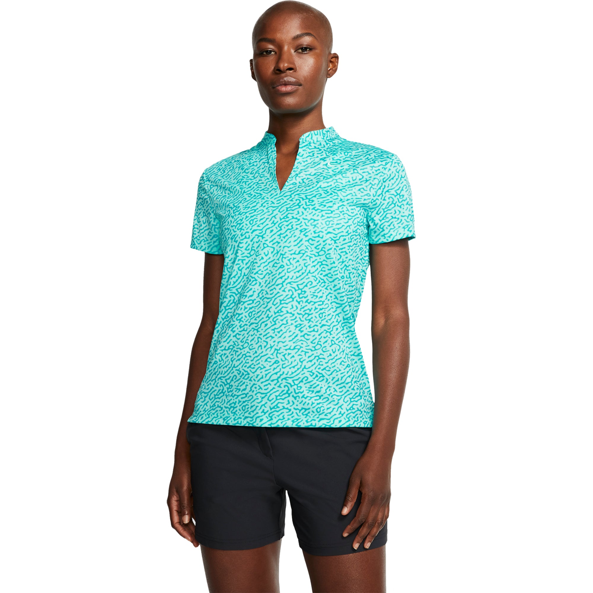 Nike Golf, Nike Dri-FIT Victory Blade Collar Printed Womens Golf Polo